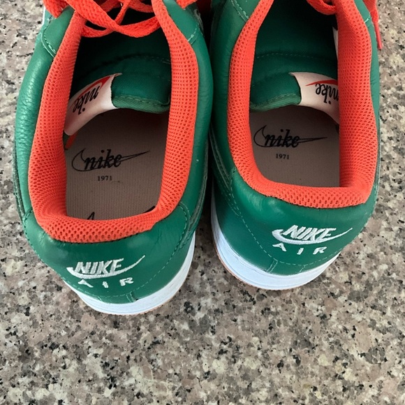 Nike Air Force 1 ID By You Mens 12 DJ7015-991 No Lid Custom Green Orange‎ - Picture 6 of 11